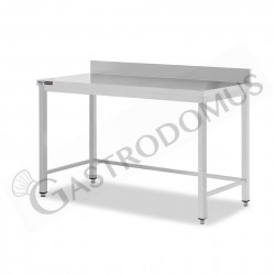 Tavolo acciaio inox con alzatina - 100 x 60 cm - capacità di carico: 114 kg