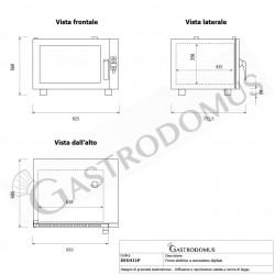 Forno elettrico a convezione per gastronomia - mod. DEU411P