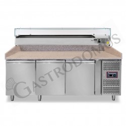 Forno Elettrico porta vetro 3 teglie 600x400 o 6 pizze diametro