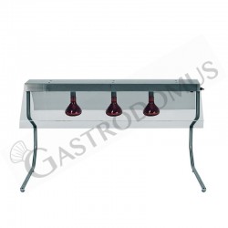 Lampada riscaldante color rame diametro 270 mm luce bianca - mod. LS-R