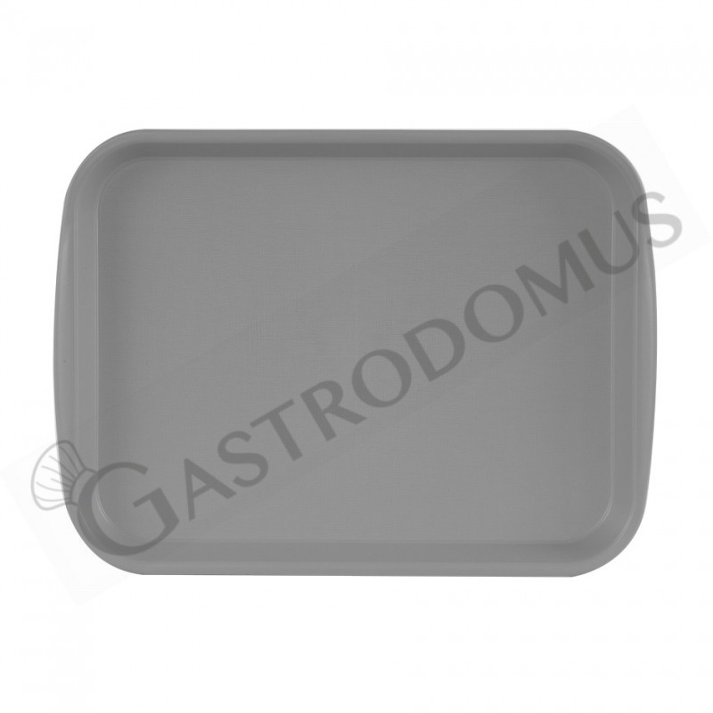 Vassoio rettangolare in polipropilene colore grigio chiaro - dimensioni L 365 x P 270 mm