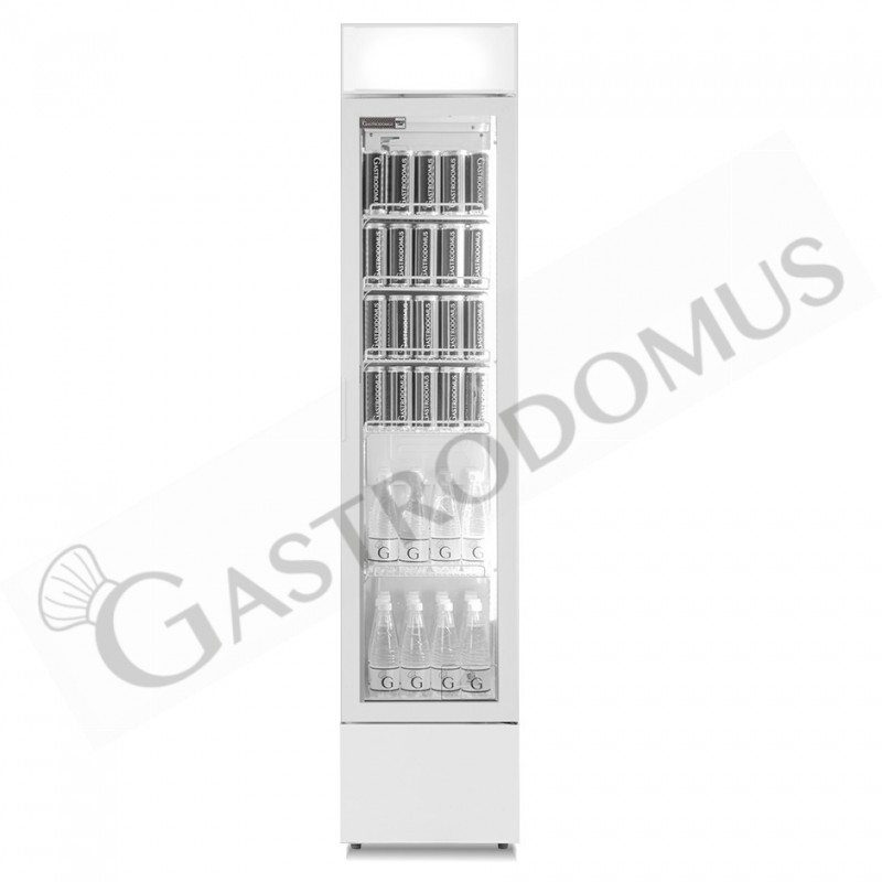 Frigo Bibite Ventilato 1 porta con Canopy 150 LT 0°C/+10°C colore bianco