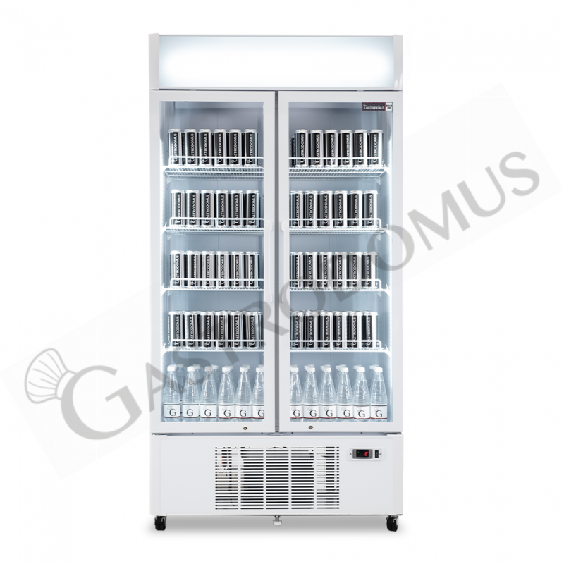 Frigo Bibite Ventilato 2 porte con Canopy 736 LT 2°C/+8°C colore bianco