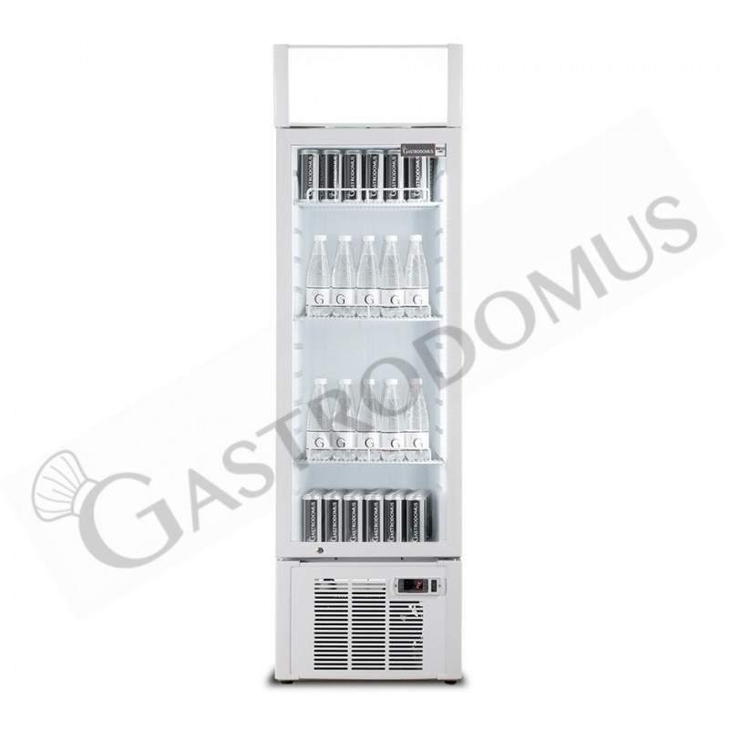 Frigo Bibite Ventilato 1 porta con Canopy 249 LT 2°C/+8°C colore bianco