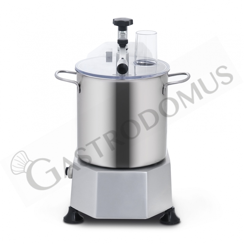 Cutter monofase con 1 velocità - capacità 8 litri e potenza 750 W, 1400 rpm