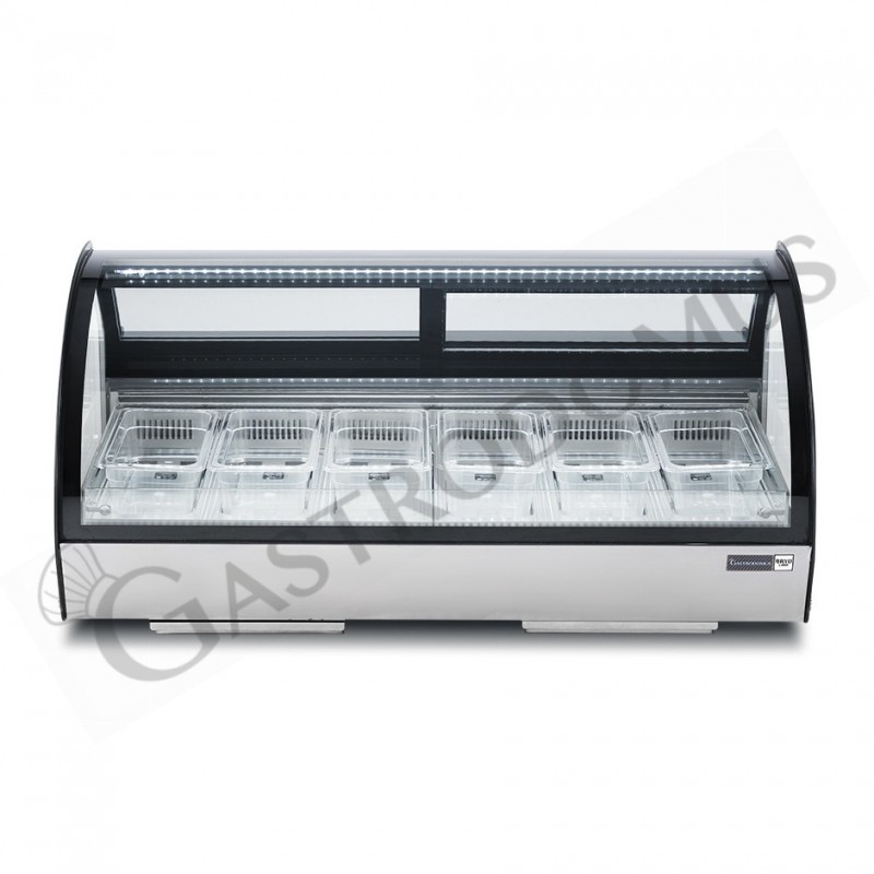 Vetrina Da Banco per Gelato -13°/-22°C - L 1170 mm x P 840 mm x H 560 mm