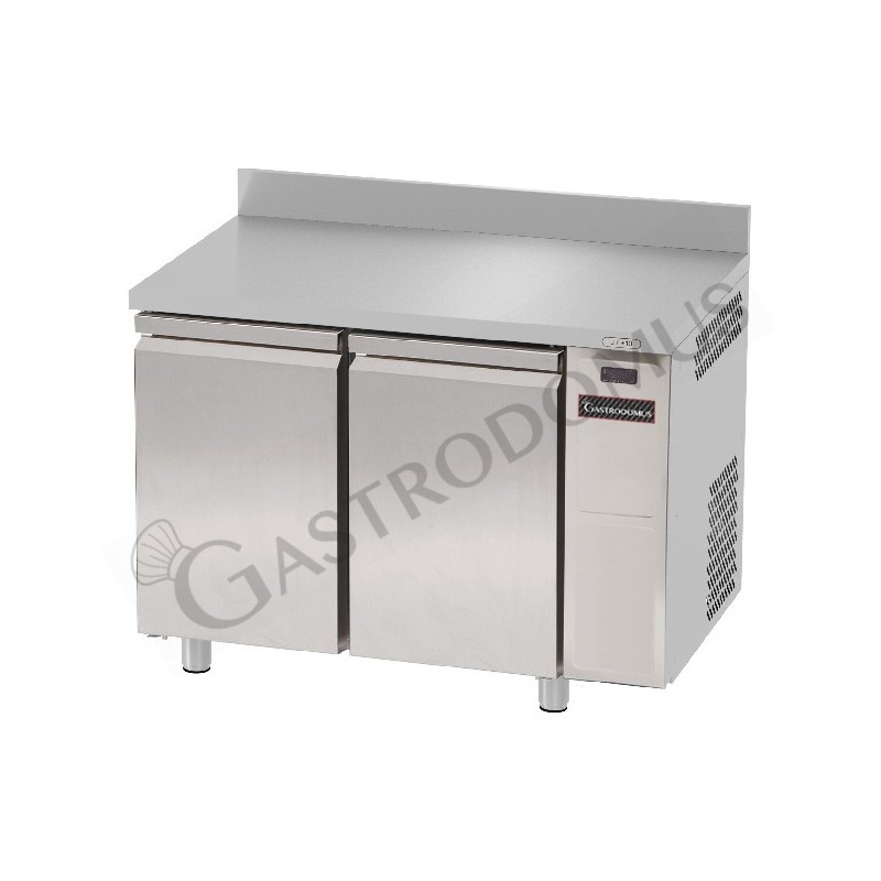 Tavolo Refrigerato 2 porte con alzatina Prof. 600 mm 0°C/+10°C motore remoto