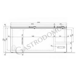 Congelatore a pozzetto Statico 735 LT - mod. IDRO900