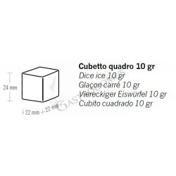 Macchina del ghiaccio monofase kg 250/24h cubetto quadro - mod. ICE250Q