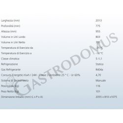 Congelatore a pozzetto Statico 735 LT - mod. IDRO900