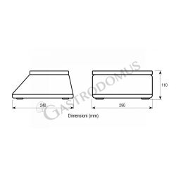 Bilancia in ABS display LCD controllo del peso portata 1 - mod. ABD-260062