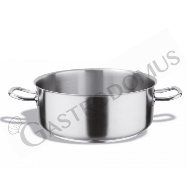 Casseruola bassa in acciaio inox diametro 240 mm x H 95 mm 4 - mod. 102-024