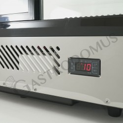 Vetrina Refrigerata ventilata da banco 120 LT luce interna a LED L 702 mm x  P 568 mm x H 686 mm - mod. ES120Q