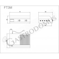 Fry top elettrico professionale con piastra liscia - 7FTE12LC