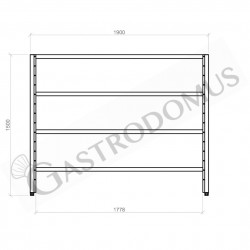 Armadio spogliatoio in lamiera con dimensioni L 960 mm x P 500 mm x H 1800  mm - mod. SP-96/50