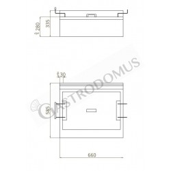 Friggitrice elettrica da banco con rubinetto 1 vasca 13 LT potenza 4 KW  Monofase - mod. FE13L