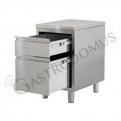 Cassettiera inox da agganciare al tavolo - mod. RIC3506855