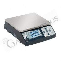 Bilancia ABS con display LCD controllo del peso portata 30 Kg precisione 1 g  L 370 mm x P 330 mm x H 140 mm - mod. DSN-260300