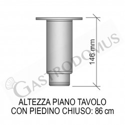 Tavolo frigo 4 porte Prof. 700 mm - mod. GA4100BT