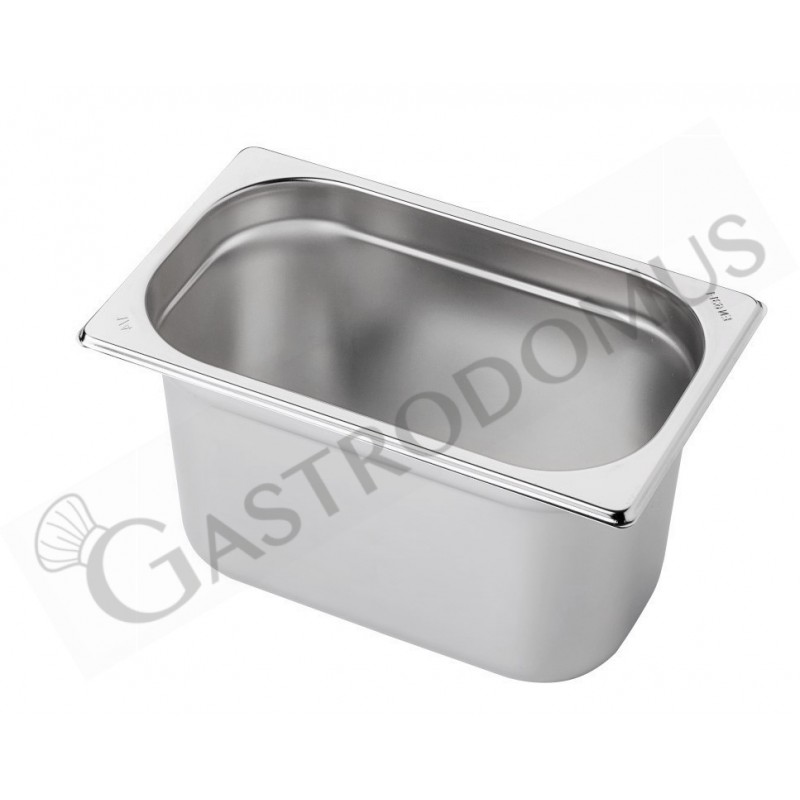 Bacinella in acciaio inox GN1/4 L 265 mm x P 162 mm x H 150 mm 4,1 LT