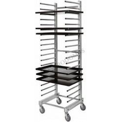 Carrello inox portateglie per 20 teglie 600 x 400 mm - mod. CA1480