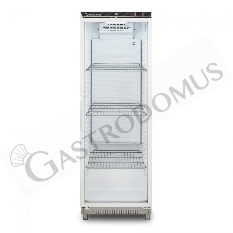 Armadio Refrigerato Statico inox con porta vetro +2°C/+8°C 260 LT