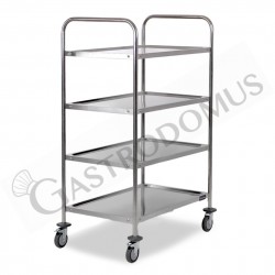 CA1413 Carrello di servizio acciaio inox 2 piani portata 100 kg