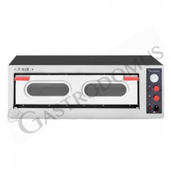 Forno pizza elettrico 1 camera 41 x 36 cm con vetro - DOM Macchine  Alimentari