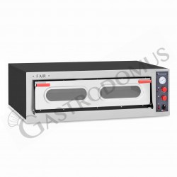 Forno Elettrico per 6 pizze diametro 350 mm 1 camera orizzontale controllo  meccanico 9 Kw - mod. FAIRXL6L