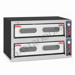 Forno Elettrico per 6+6 pizze diametro 350 mm 2 camere orizzontali  controllo meccanico 18 Kw - mod. FAIRXL66L