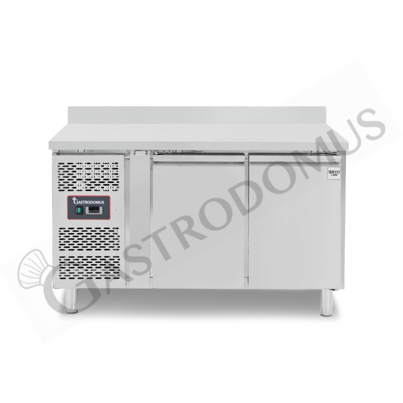 Tavolo Refrigerato 2 porte alzatina Prof. 700 mm +2°C/+8°C motore a sinistra classe energetica B